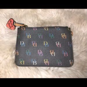 Dooney & Bourke Coin Purse Wallet Keychain Black